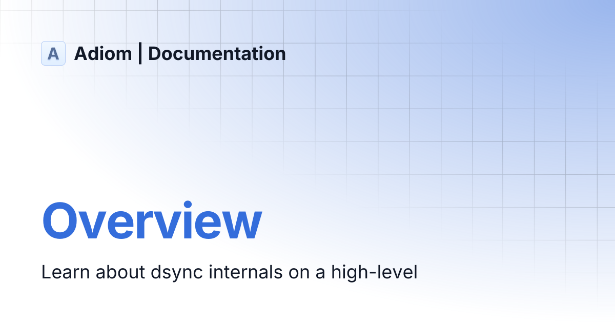Overview | Adiom | Documentation